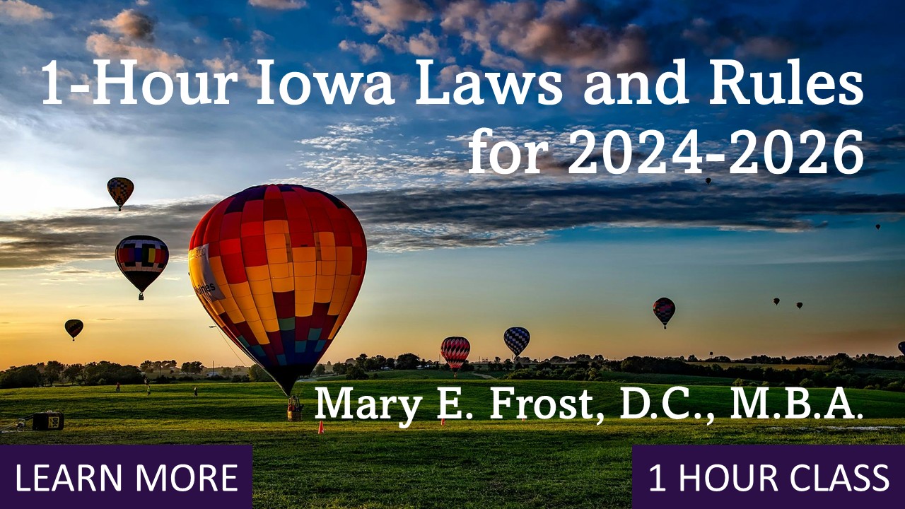 Iowa Laws 1-Hr for 2026 renewal